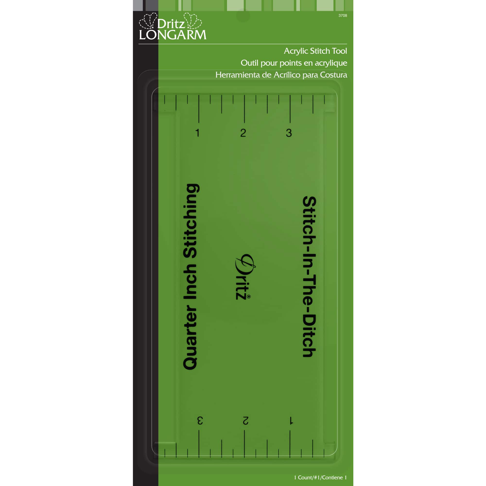 Dritz® Clear Acrylic Stitch Tool for 1/4'' Presser Foot